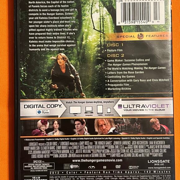 The Hunger Games - Featuring Jennifer Lawrence - DVD - Tested - Picture 2 of 4